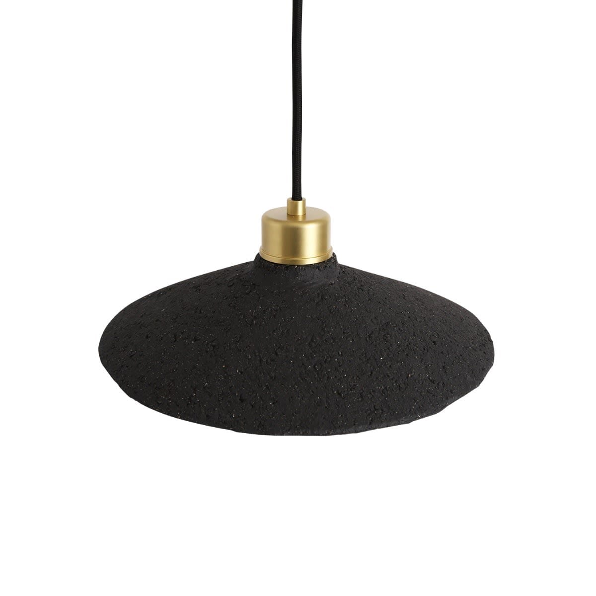 Orenda Organic Black Clay Ceramic Pendant Light 28cm