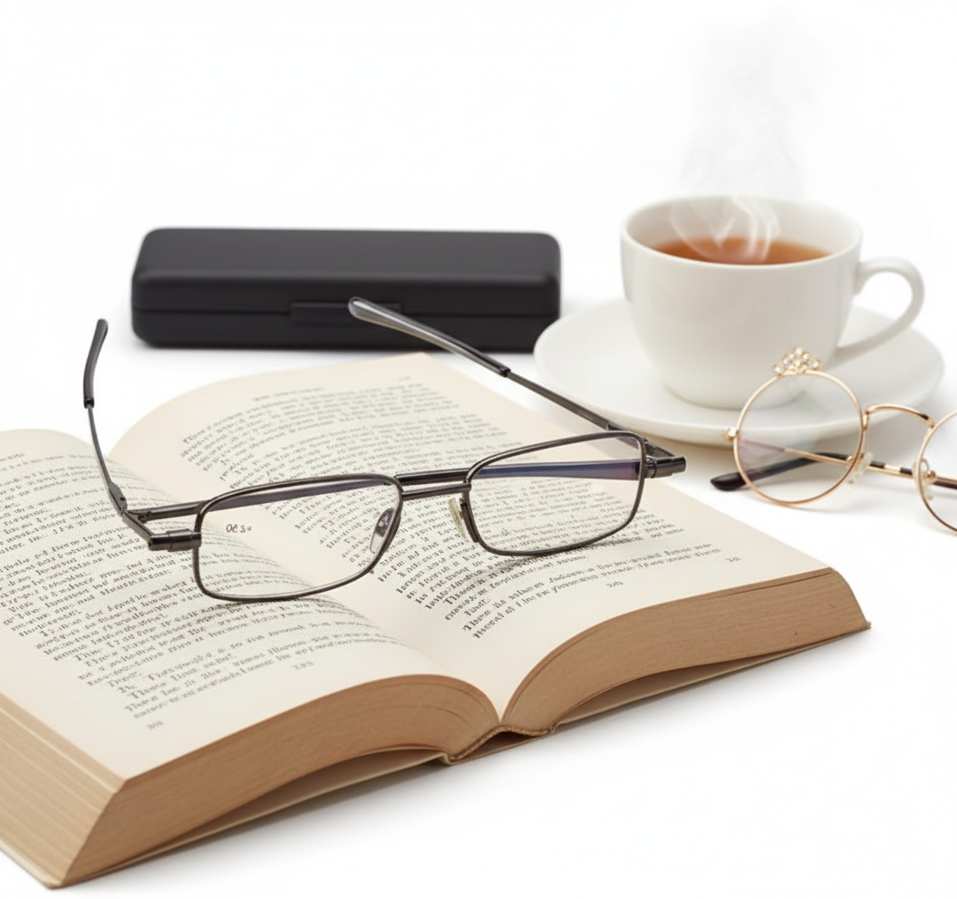 Kompakte foldbare læsebriller til mænd og kvinder til daglig brug