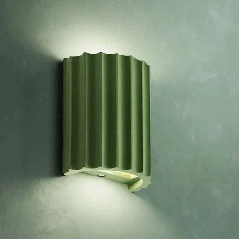 LumaNest Modern Resin Wall Lamp With Ambient LED Glow