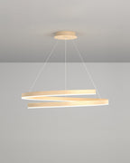 Tavero Mahogany-Style Chandelier With Adjustable Angles And Aluminum Woodgrain