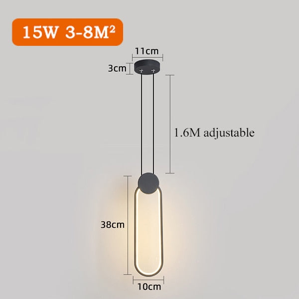 LyraVale järnhängande lampa för kök modern minimalistisk
