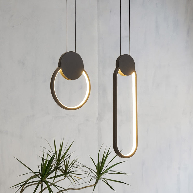LyraVale Iron Pendant Light for Kitchen Modern Minimalist