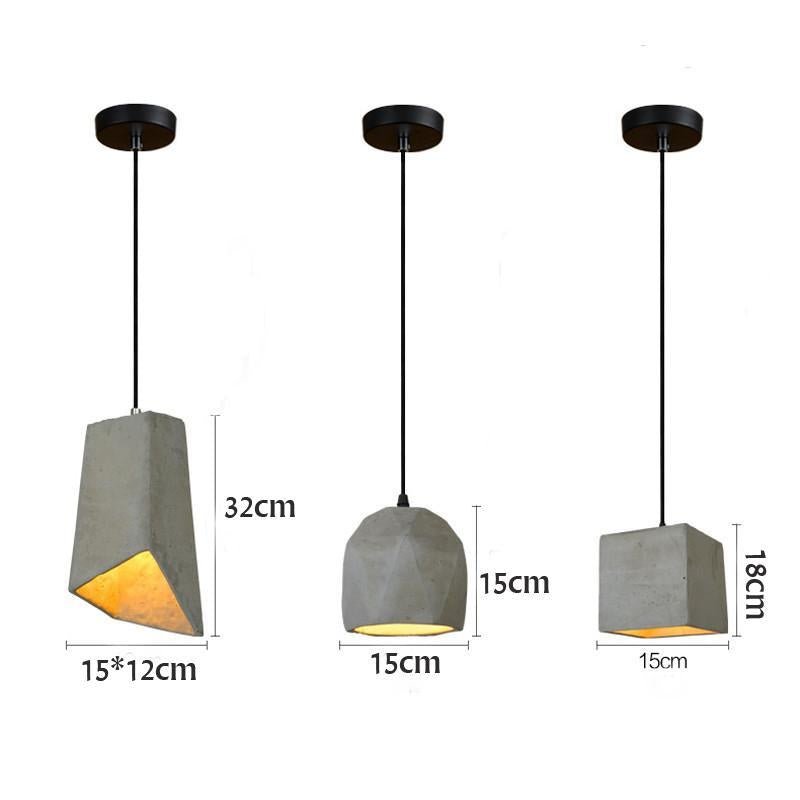 Nolore Cement Pendant Light for Nordic Inspired Design