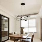 QuantaTwirl LED Pendant Light With Twisted Modern Design