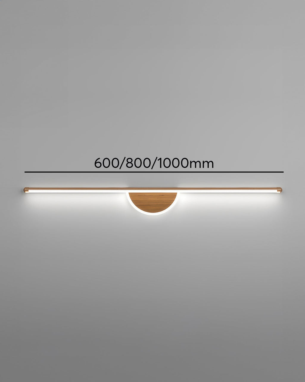 Sylva Arc Wood Wall Light With Soft Tube Glow For Ambient TV Backdrops