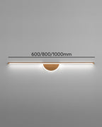 Sylva Arc Wood Wall Light With Soft Tube Glow For Ambient TV Backdrops