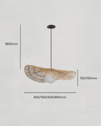 Kairoa Rattan Chandelier Japanese Inspired Wabi Sabi Handwoven Ambient Lighting