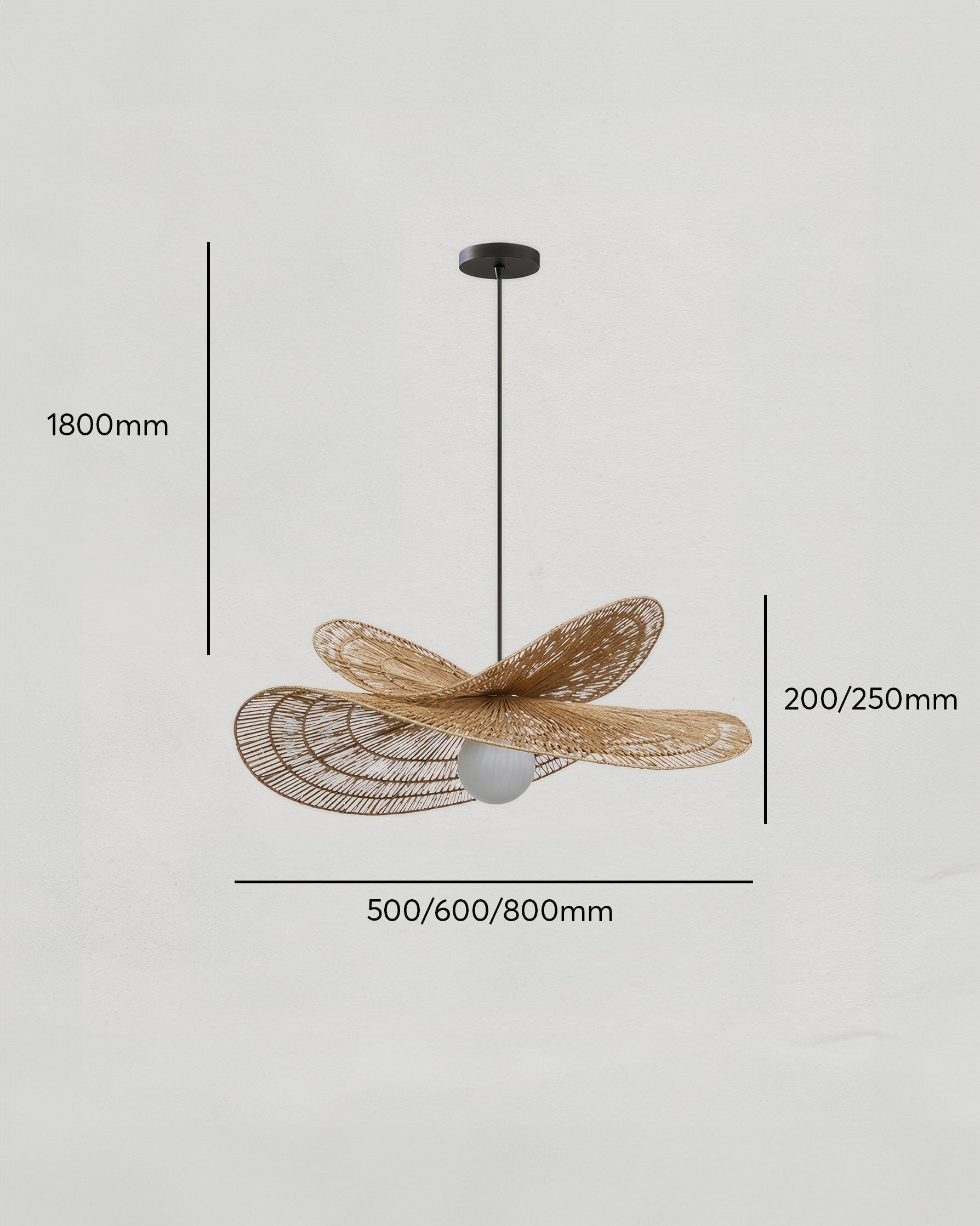 Kairoa Rattan Chandelier Japanese Inspired Wabi Sabi Handwoven Ambient Lighting