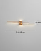 Lyra Wood Grain Minimalist LED Wall Light for Modern Interiors Eco Lighting