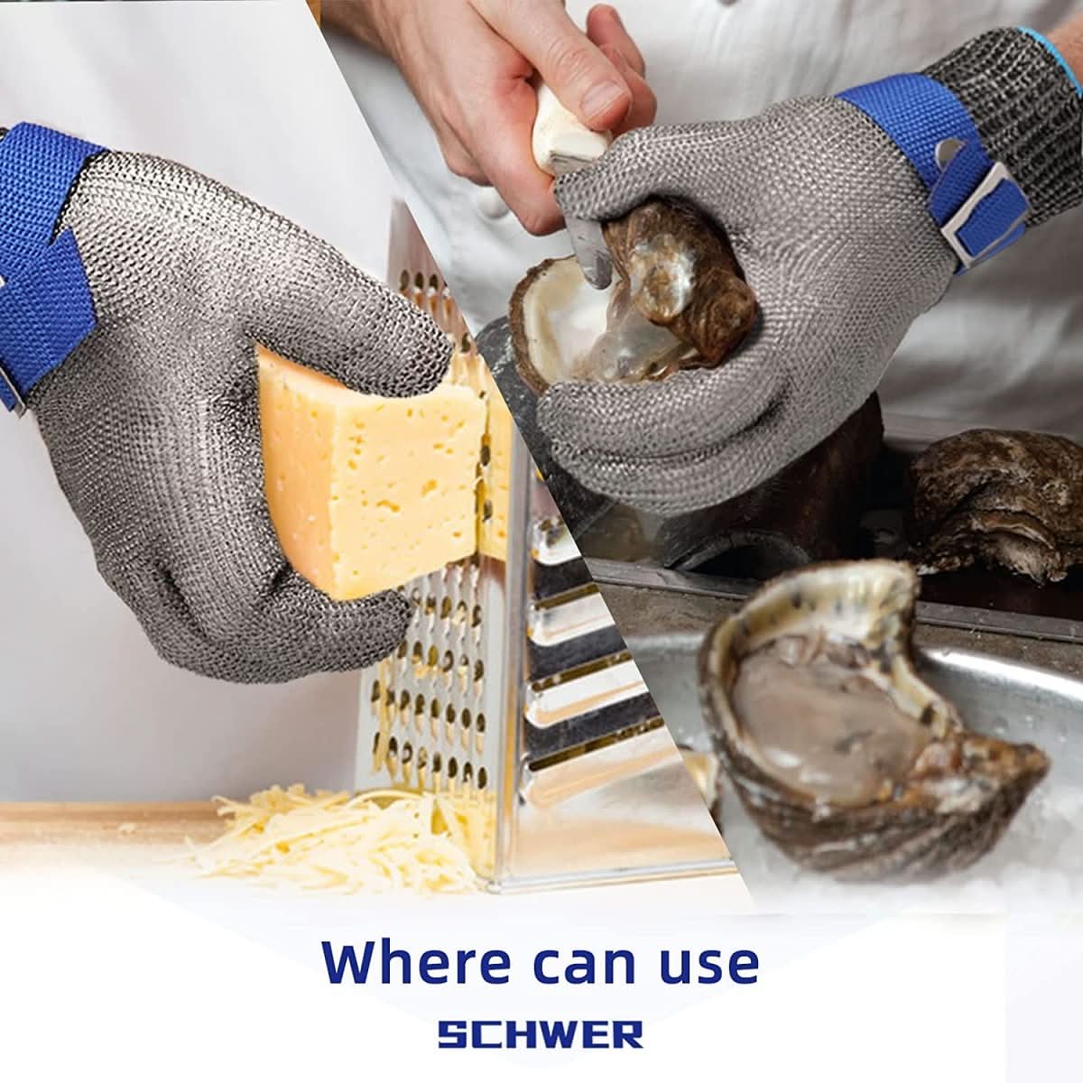 ApexGuard Pro Handschuhe aus rostfreiem Stahl mit höchstem Schnittschutz