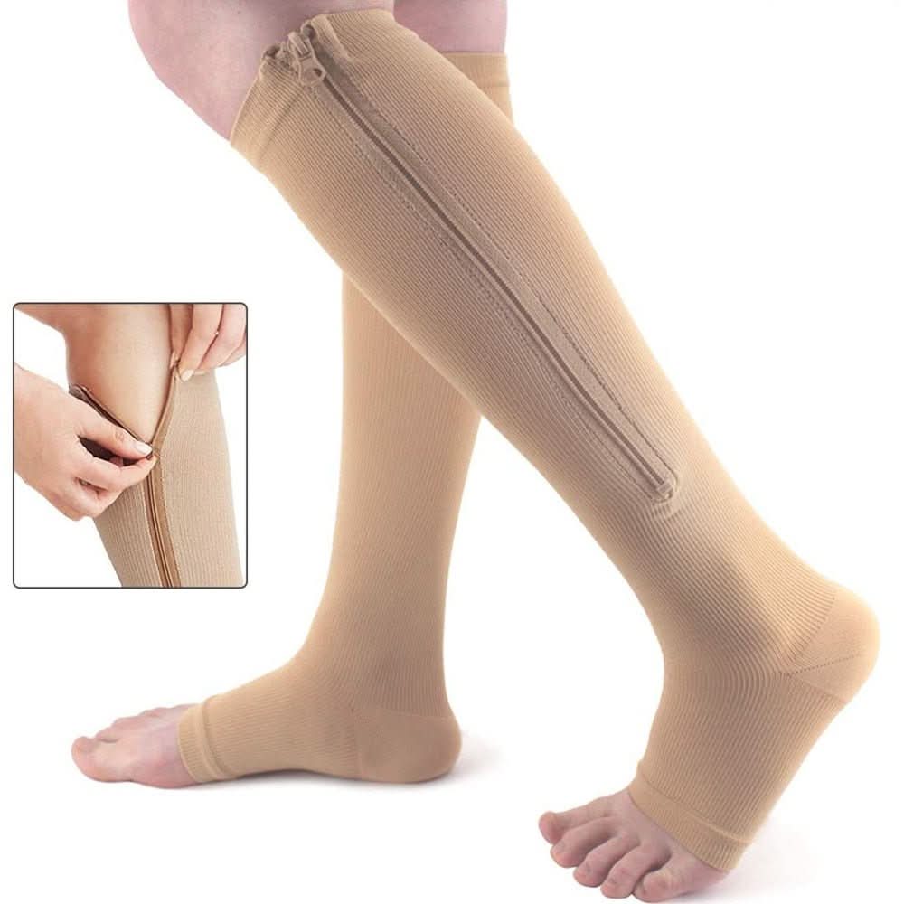 ZipEase Compression Stockings With Zipper For Daily Comfort