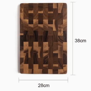 Antibakterielles Schneidebrett aus Akazienholz mit Schachbrettmuster von TimberHaven