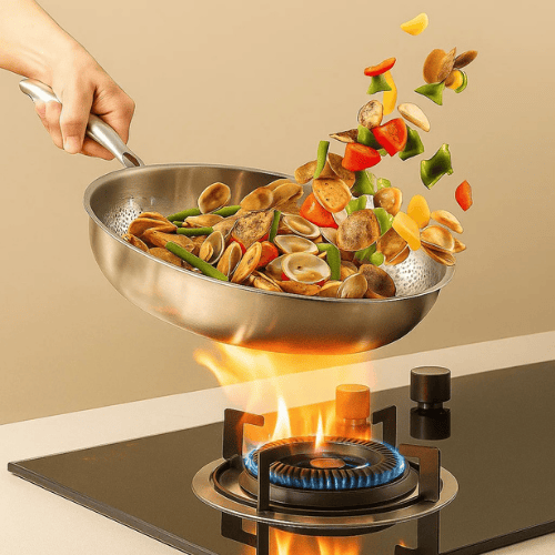 Svulp | TITAN-PREMIUM PAN - High-quality titanium pan without coating for all hob types