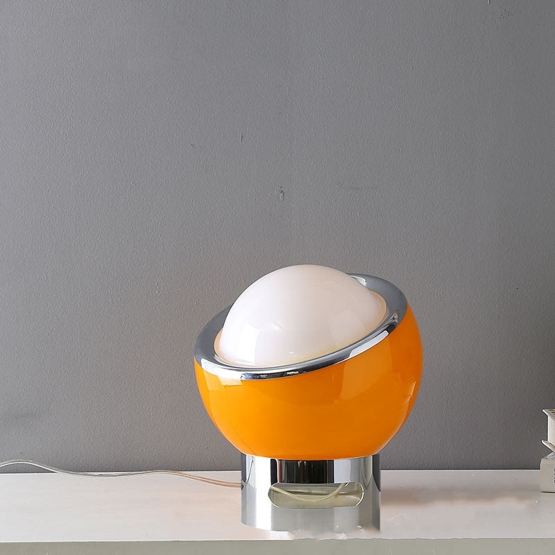 Lyra Opal Bauhaus Table Lamp With Soft Glow Glass Shade