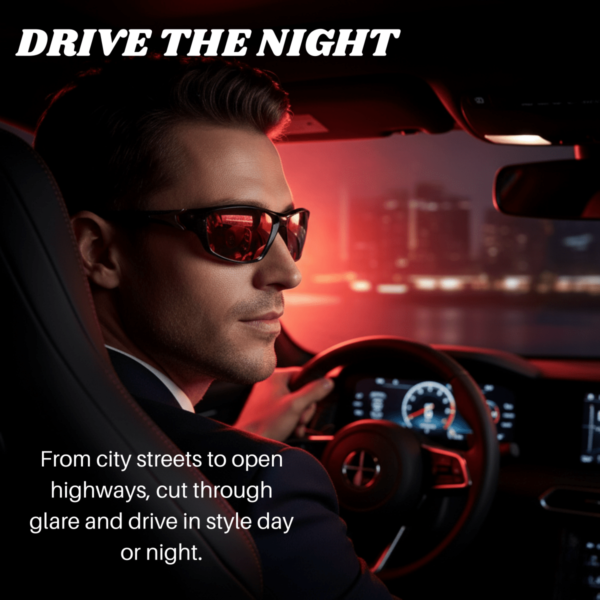 LumenEdge Polarized Sunglasses With UV400 Protection And Rubber Grips