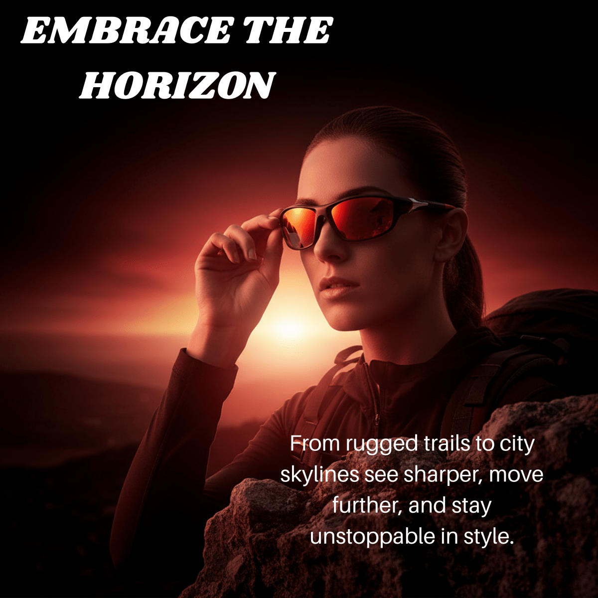 LumenEdge Polarized Sunglasses With UV400 Protection And Rubber Grips