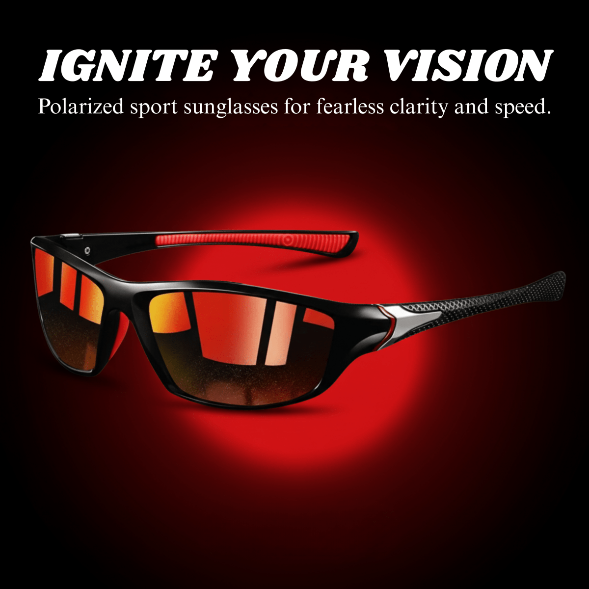 LumenEdge Polarized Sunglasses With UV400 Protection And Rubber Grips