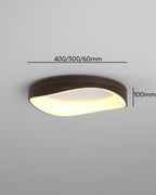 Solvren Nordic Wood Grain LED Ceiling Light For Living Rooms And Bedrooms