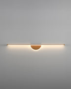 Sylva Arc Wood Wall Light With Soft Tube Glow For Ambient TV Backdrops