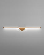 Sylva Arc Wood Wall Light With Soft Tube Glow For Ambient TV Backdrops