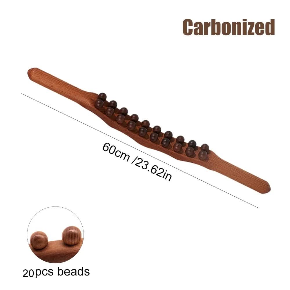 Woodora Pro Natural Wooden Gua Sha Massage Stick For Full Body Muscle Relief