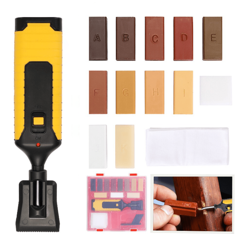 Kit de réparation pour stylo chauffant TimberMelt avec cire assortie en couleur